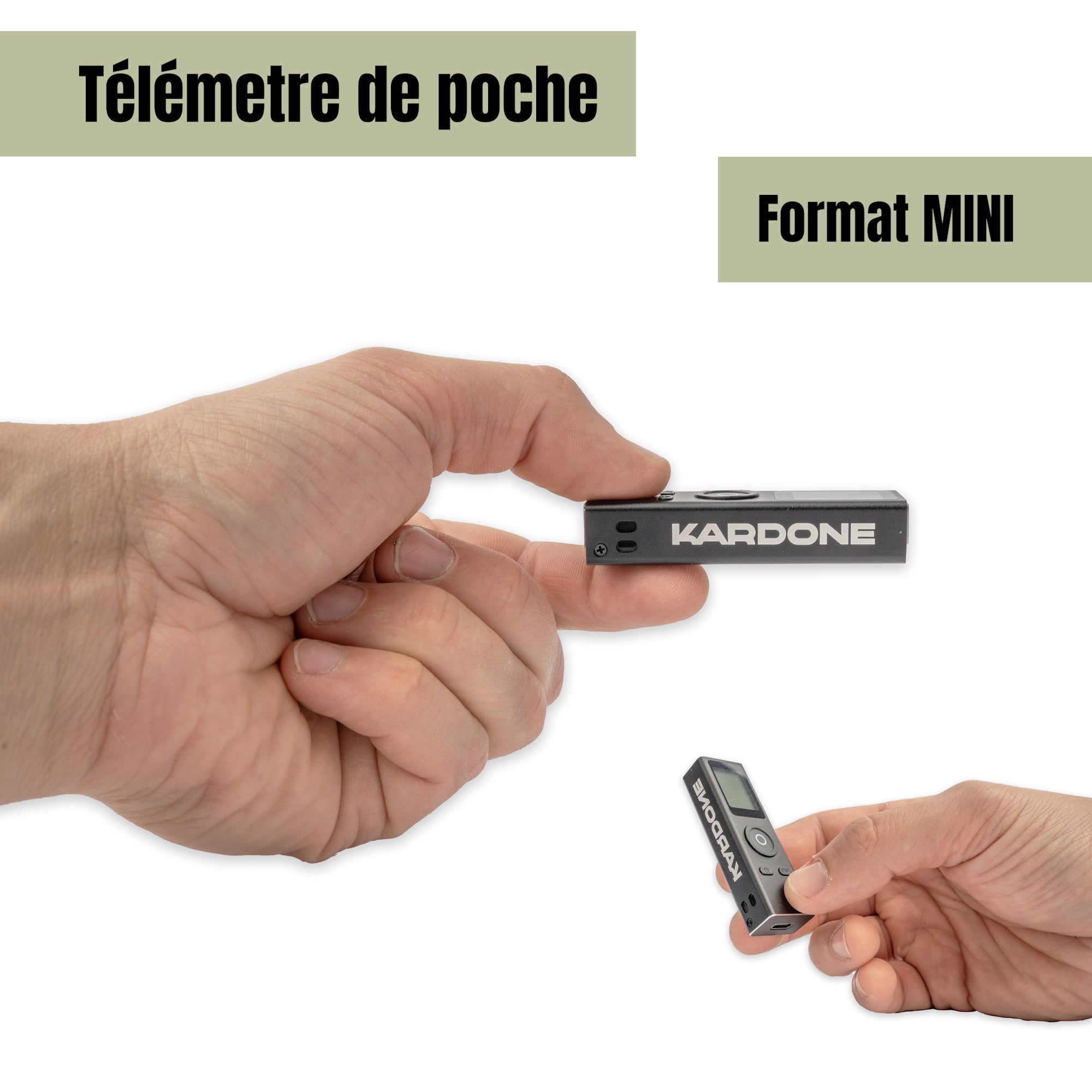 Kardone T30M - Télémètre Laser MINI avec Batterie Rechargeable USB-C