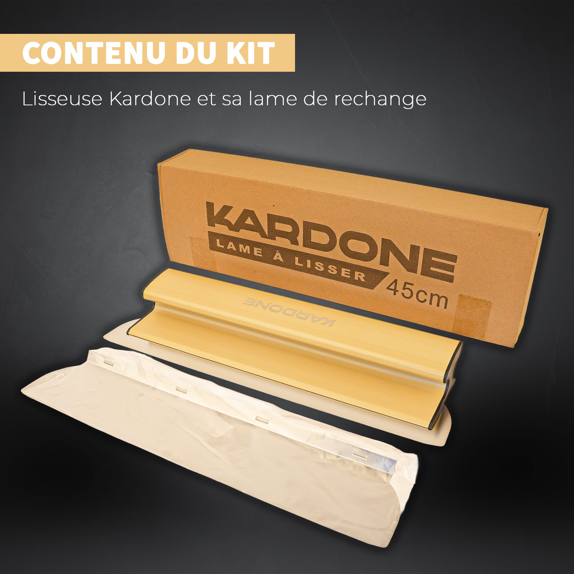 Lame à lisser et enduire Kardone