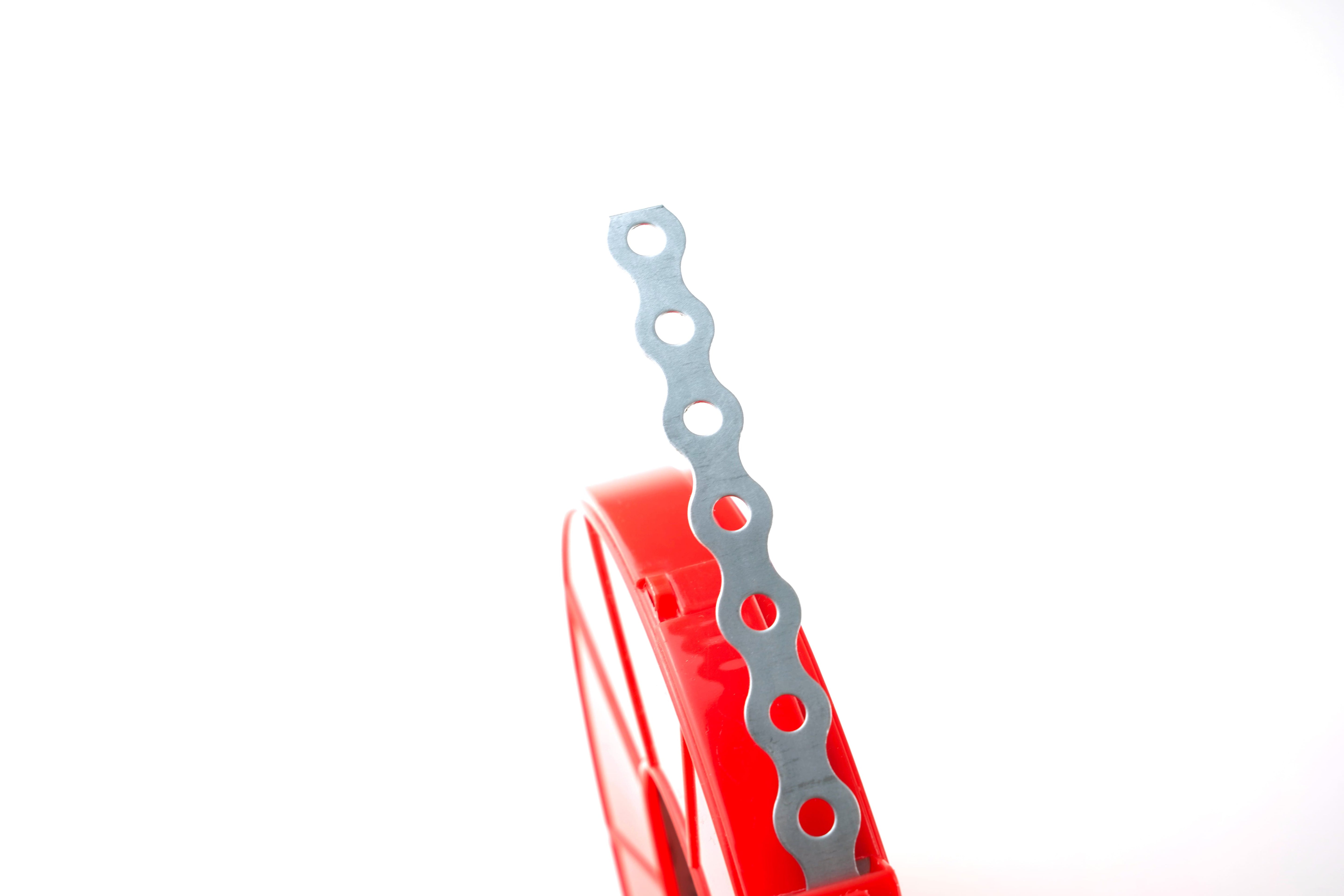 Feuillard Rouleau 10m - bande perforé 1 trou