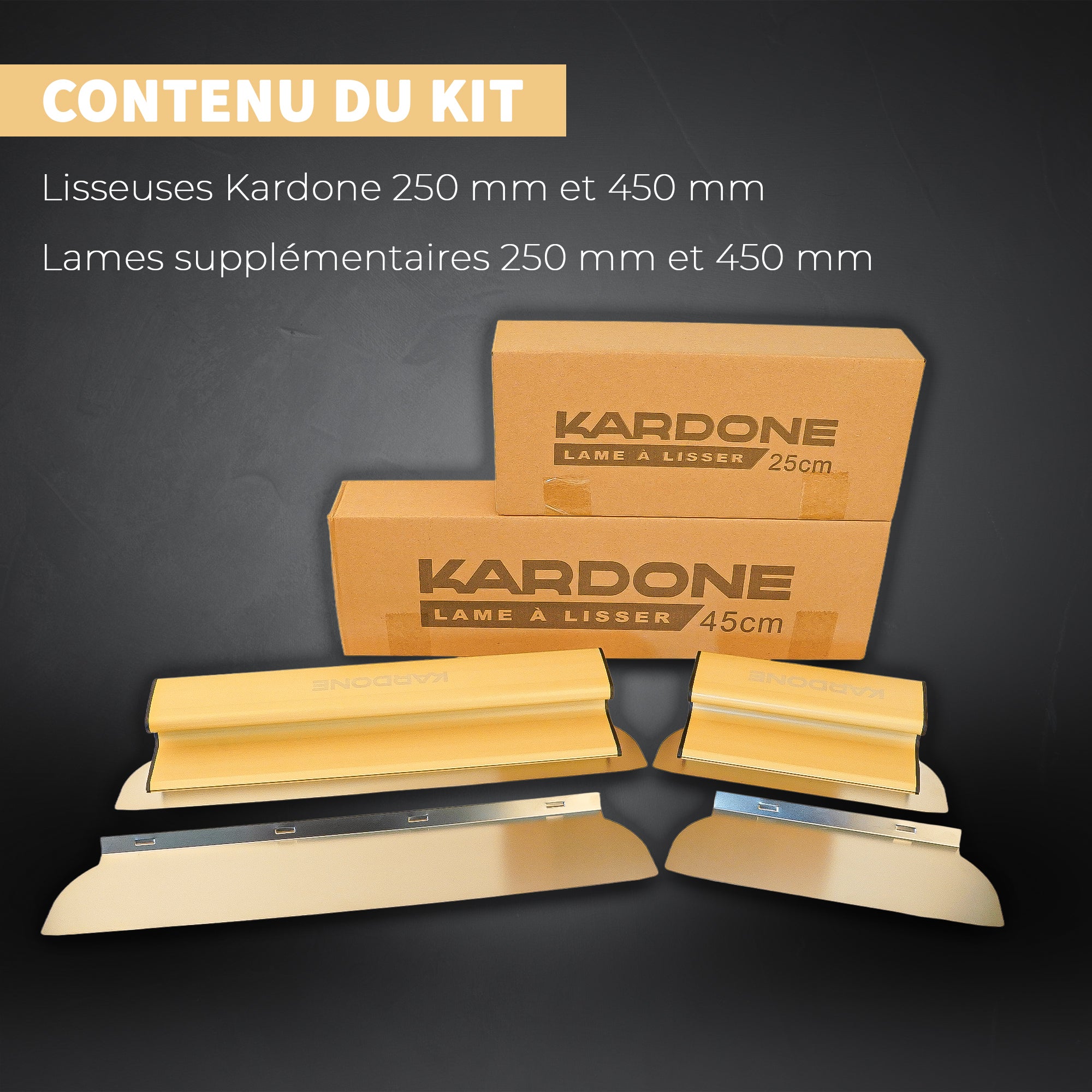 Lame à lisser et enduire Kardone