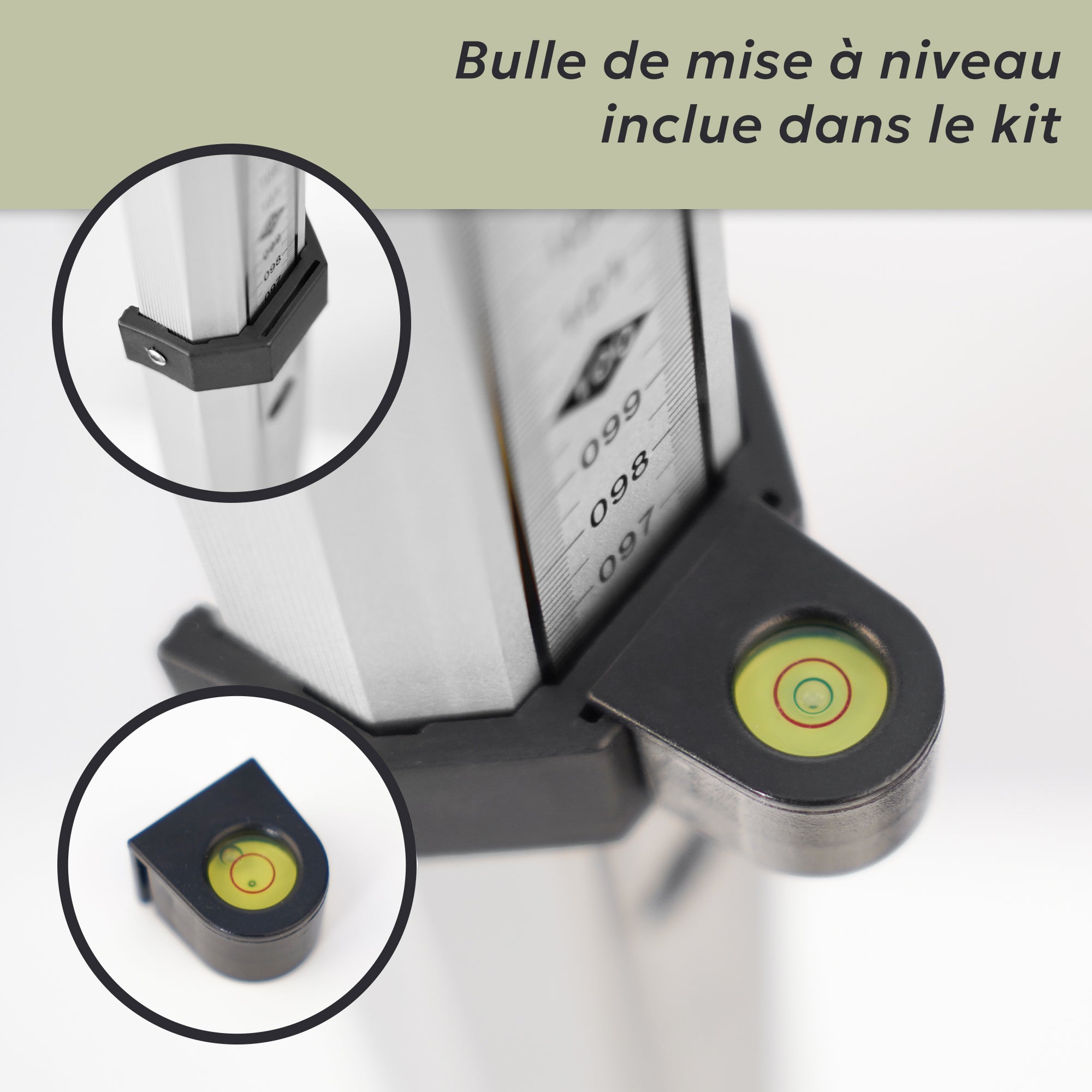 Mire télescopique 3M aluminium