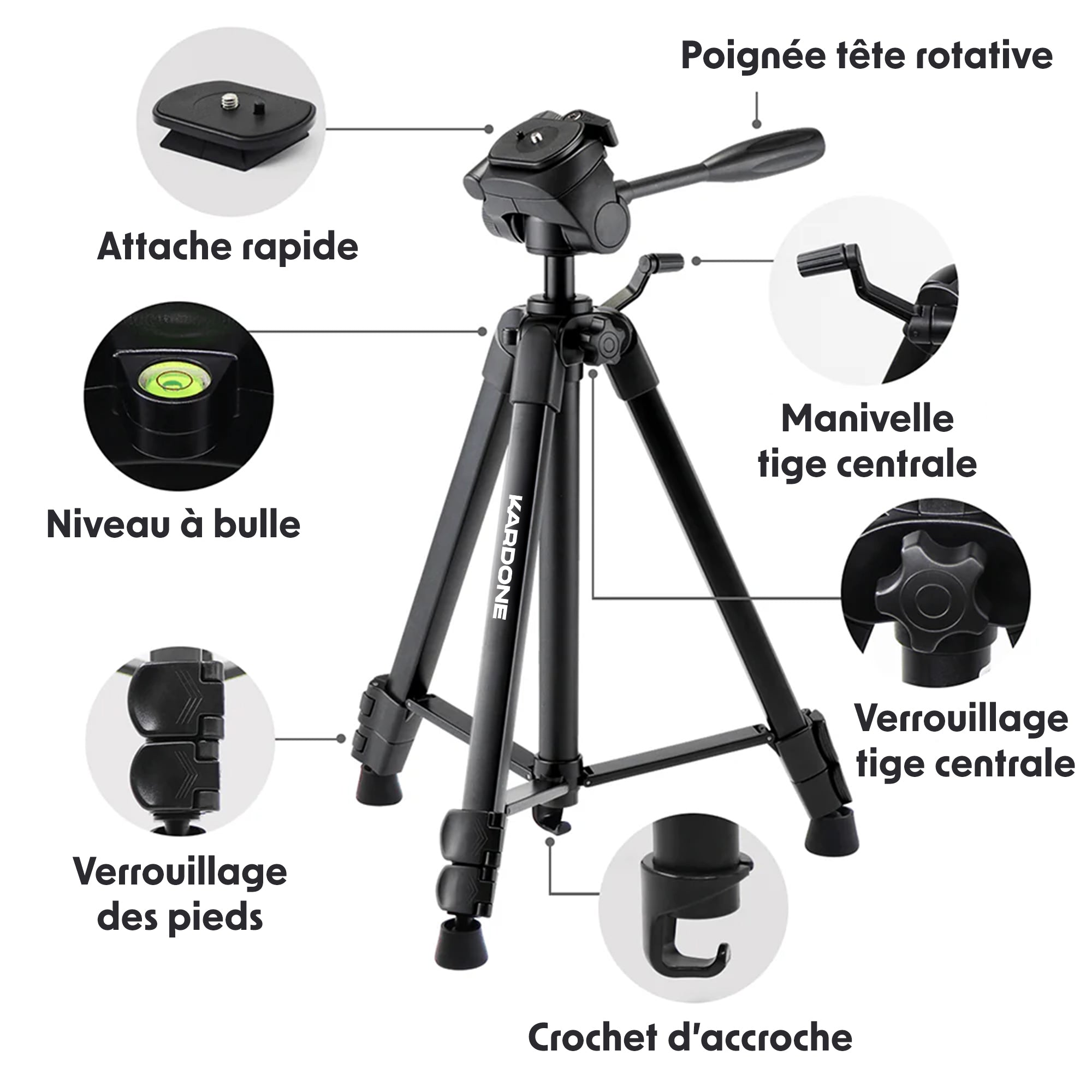 Trépied Kardone 151cm